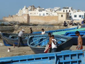 Essaouira - Barche blu nel porto