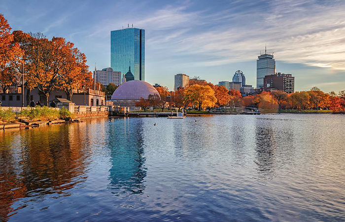 autunno nel New England e Boston