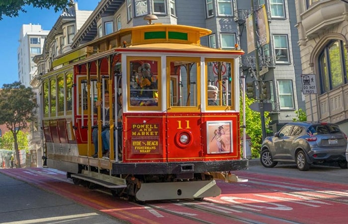 cable cars a San Francisco Califonia