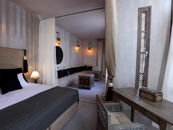 Riad Joya hotel a Marrakech camera da letto