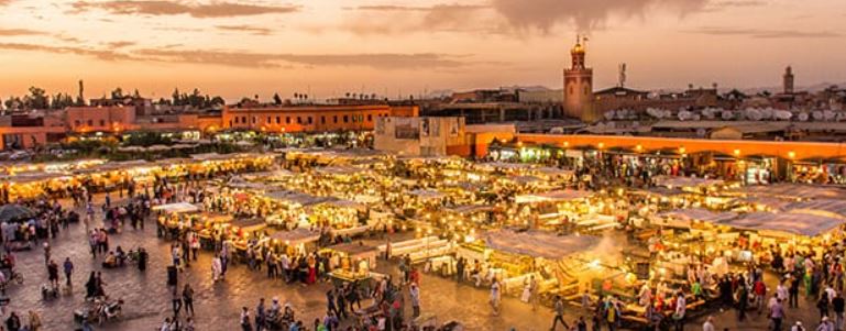 la piazza del mercato di marrakech