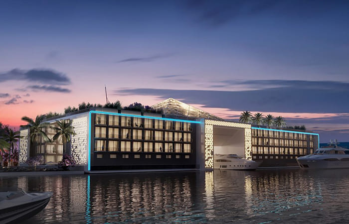 nuovo hotel di lusso a Dubai Kempinski Floating Palace