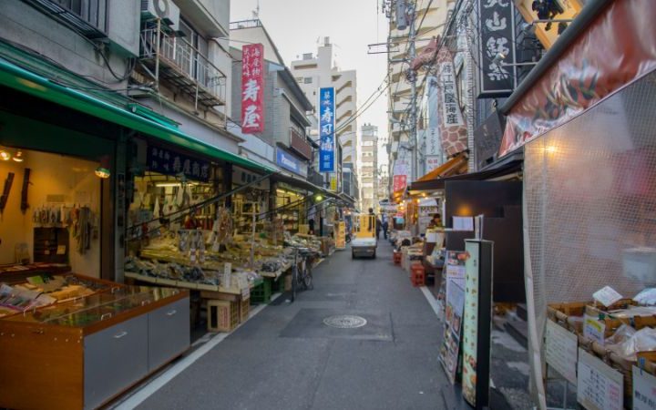 mercato esterno di Tsukiji